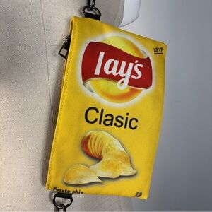 NWOT | Lay's Classic Potato Chip Novelty Shoulder Clutch Pouch Bag